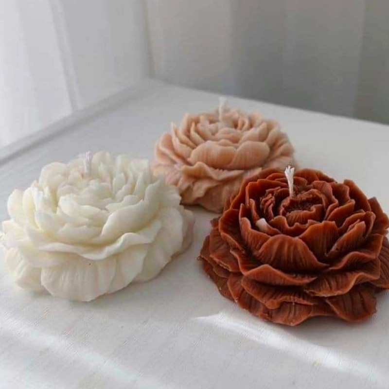 شمع مدل گل الاله بسته 2 عددی