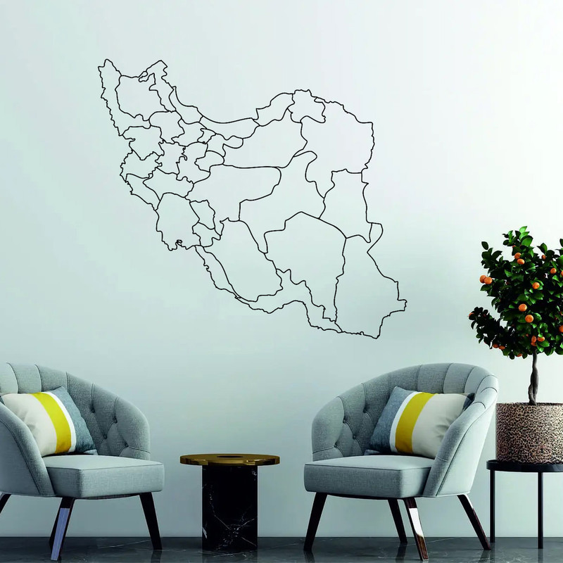 استیکر مدل چوبی نقشه ایران کد T922