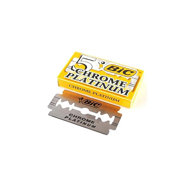 تیغ یدک بیک مدل Platinum Chromium Double Edge مجموعه 3 عددی