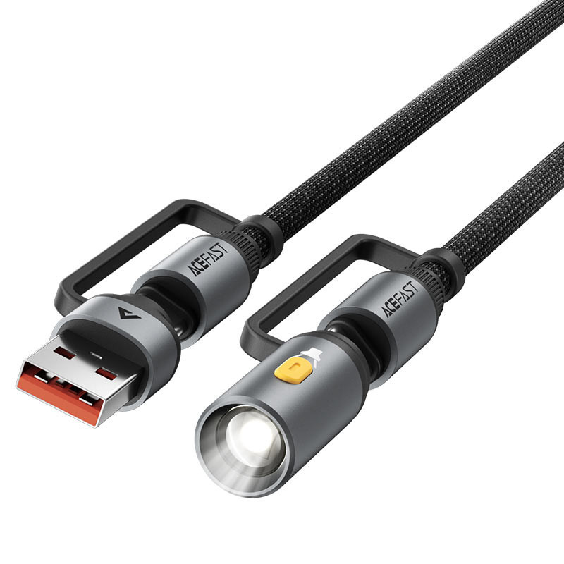 کابل تبدیل USBUSB-C به USB-C ایس فست مدل J5 طول 1.2 متر