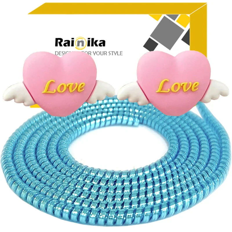 محافظ کابل شارژ و هندزفری رینیکا مدل Love KK 03 مجموعه 3 عددی