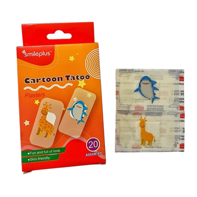 چسب زخم اسمایل پلاس مدل کودک کد 3529 بسته 20 عددی