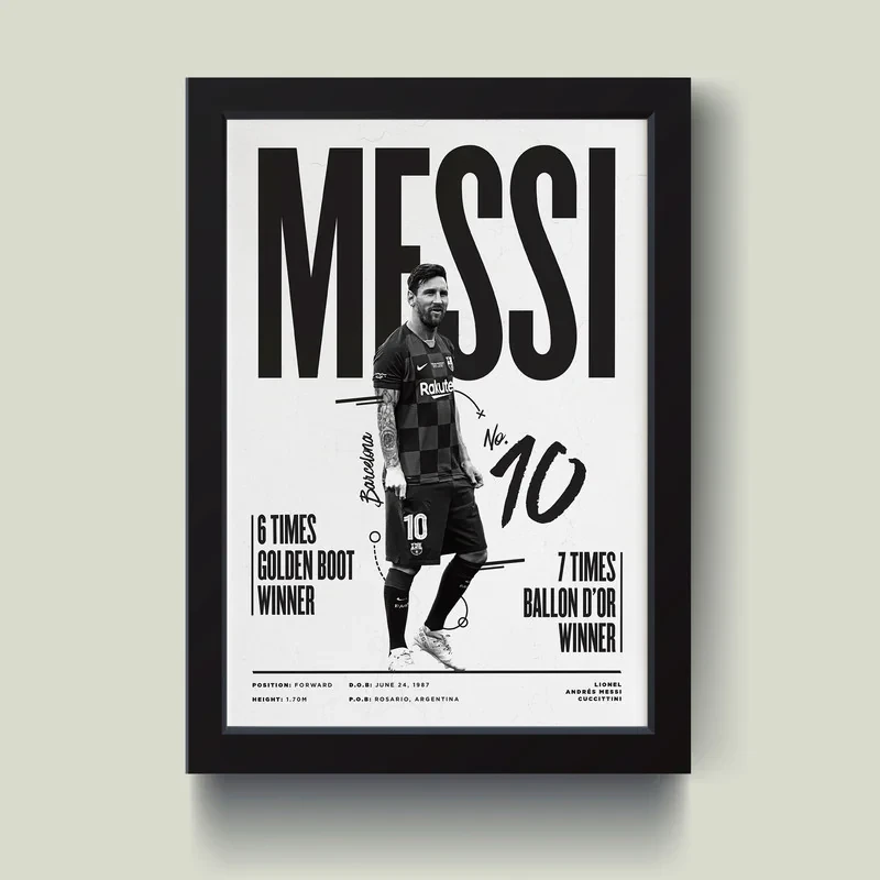 تابلو مدل Leo Messi مسی کدQ4826