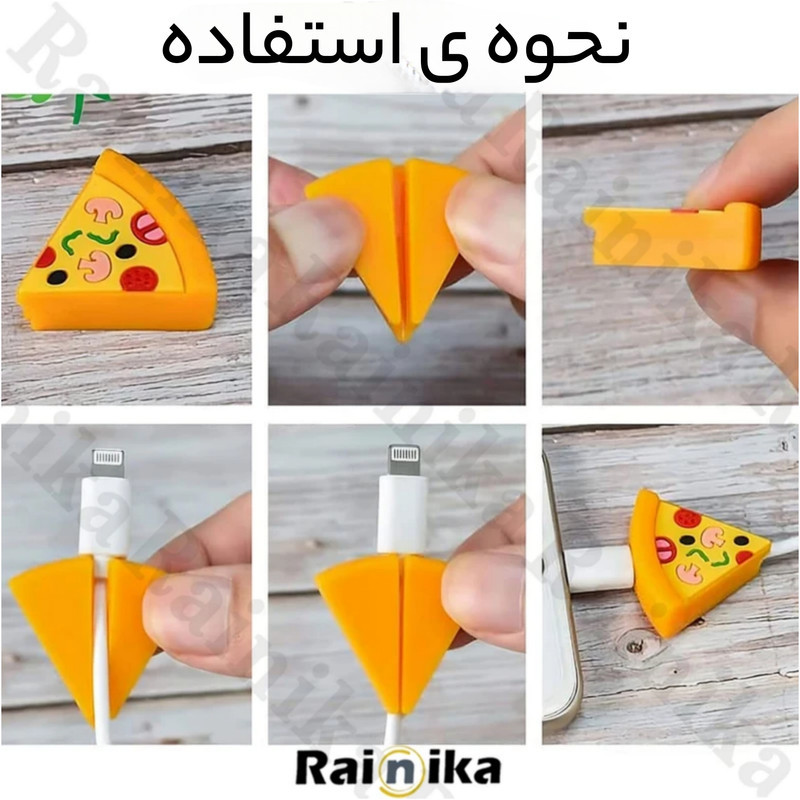 محافظ کابل شارژ و هندزفری رینیکا مدل Hot Dog KK 03 مجموعه 3 عددی