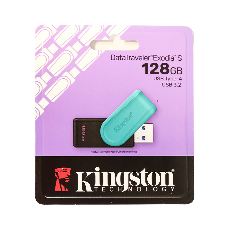 فلش مموری کینگستون مدل Exodia S ظرفیت 128 گیگابایت با رابط USB 3.2