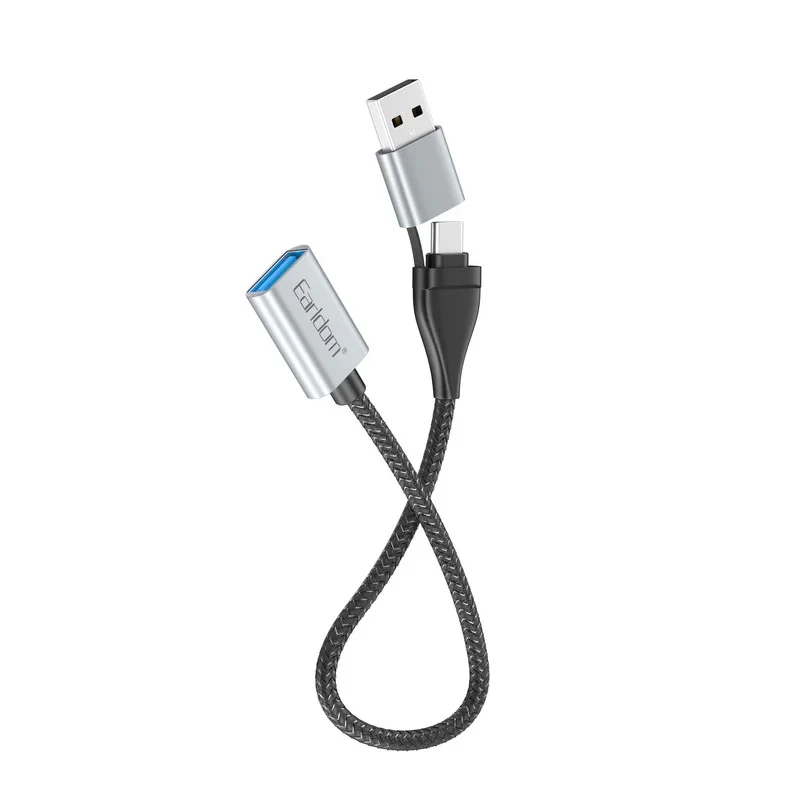 مبدل OTG USB به USB-C  USB  ارلدام مدل 2IN1 OT83