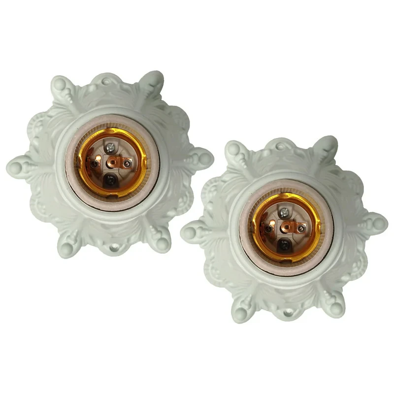 سرپیچ طرح گل رومی کد 611  مجموعه دو عددی