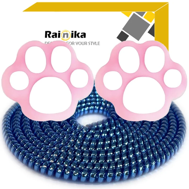 محافظ کابل شارژ و هندزفری رینیکا مدل Paw Pin KK 03 مجموعه 3 عددی