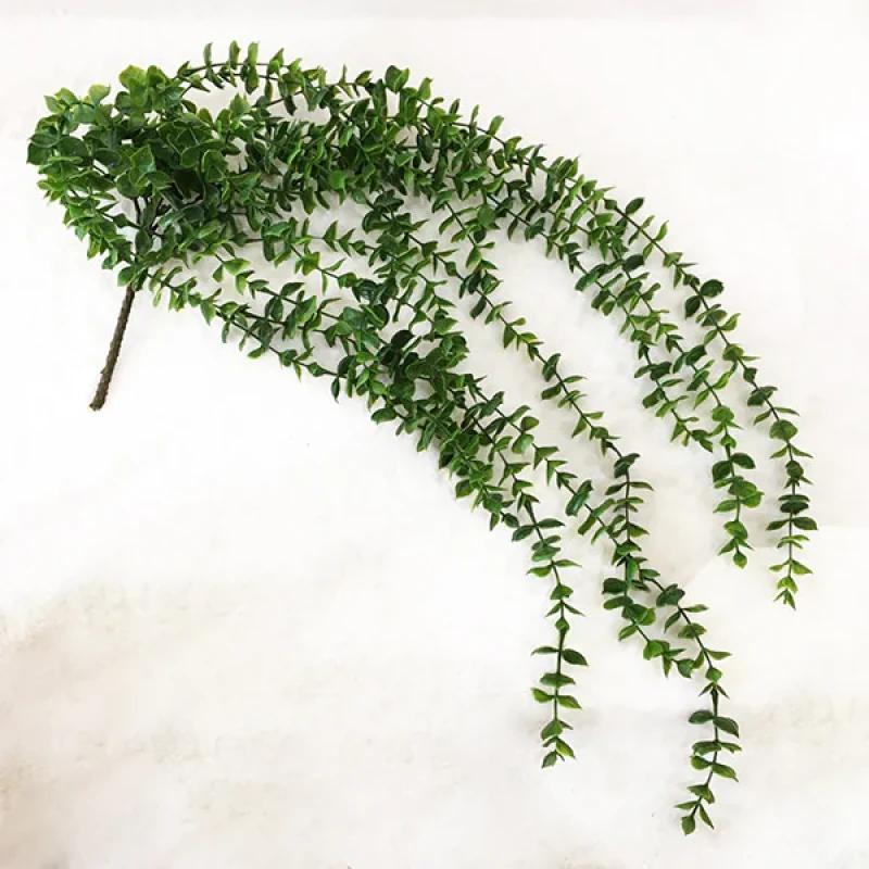 دسته گل مصنوعی آبشار مدل 486 با طراحی طبیعی، جنس پلاستیک مقاوم، ابعاد 80x20x5 سانتی‌متر و وزن سبک مناسب تزیین میز، قفسه و محیط‌های مختلف