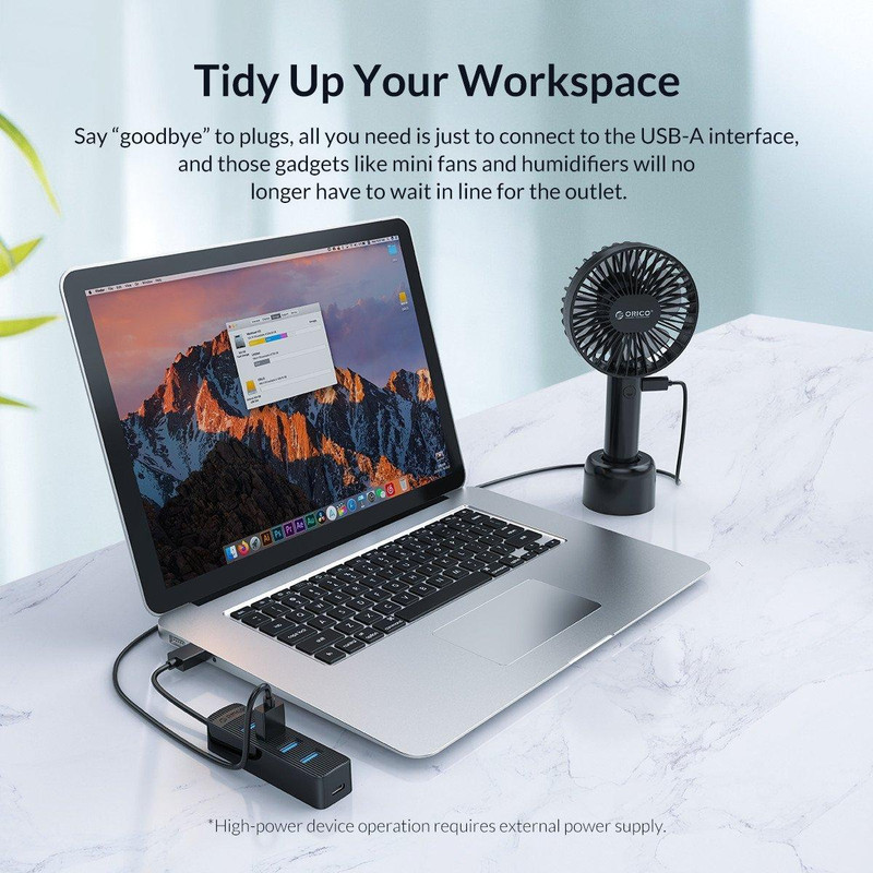 هاب چهار پورت USB-C اوریکو مدل TWC3-4A