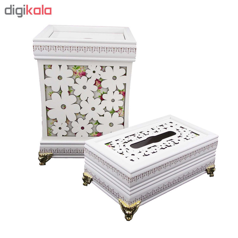 ست سطل و جای دستمال کاغذی کد M-303
