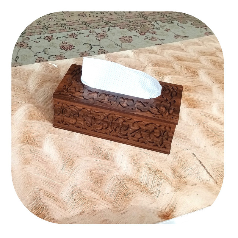 جعبه دستمال کاغذی مدل منبت