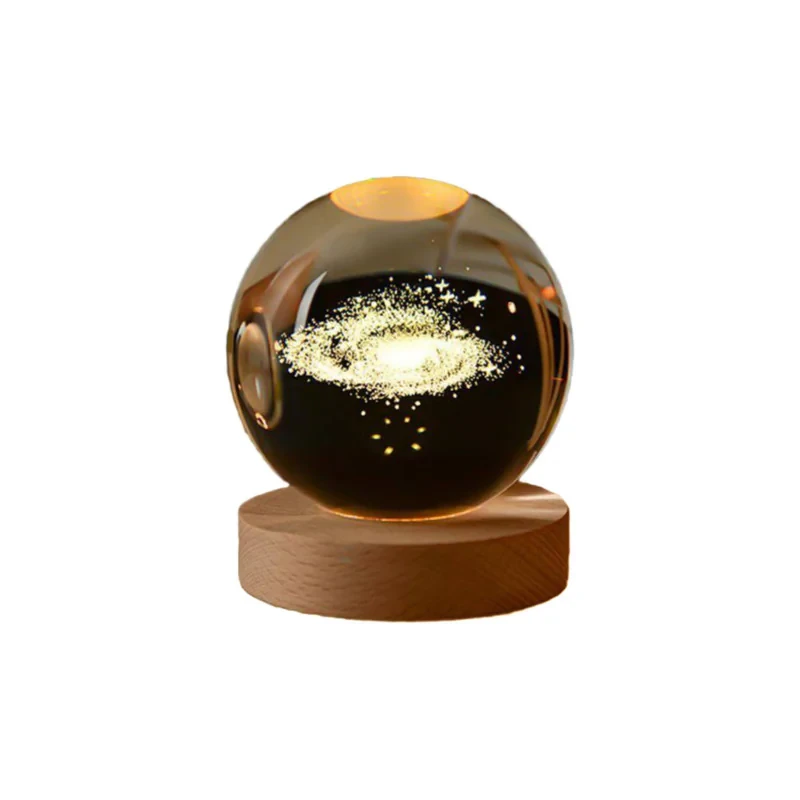 چراغ خواب مدل گوی کریستالی طرح کهکشان