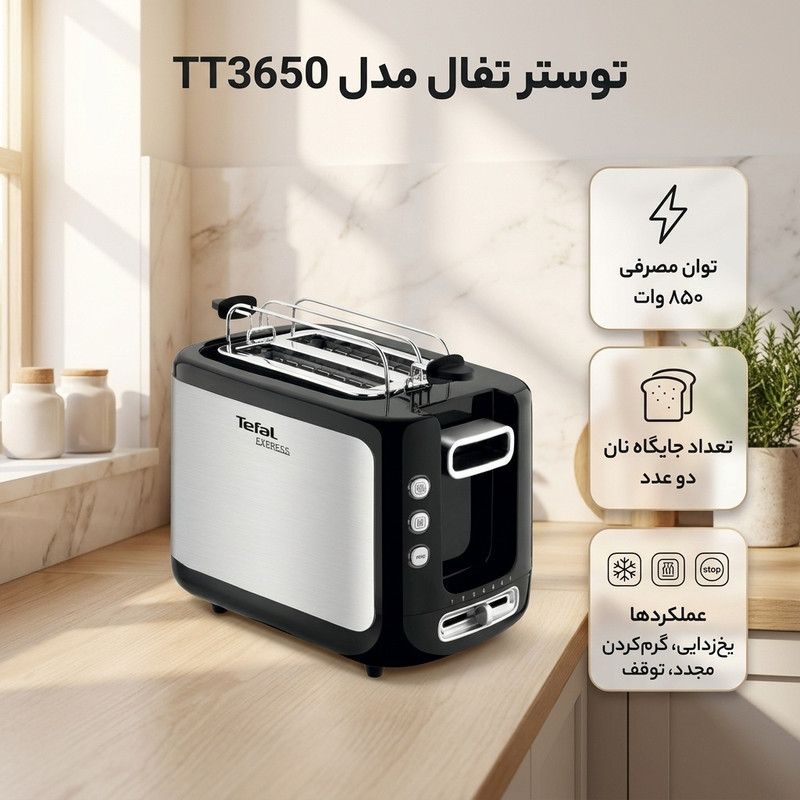 توستر تفال مدل TT3650