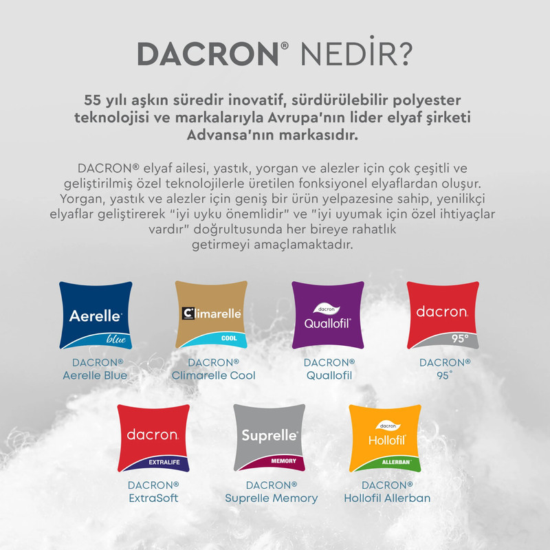 بالش یاتاش مدل Dacron Aerelle سایز ۵۰*۷۰ سانتیمتر