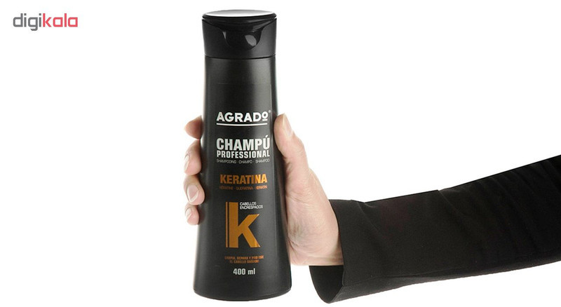 ماسک مو آگرادو مدل Keratina حجم 500 میلی لیتر به همراه شامپو مو مدل Keratin حجم 400 میلی لیتر
