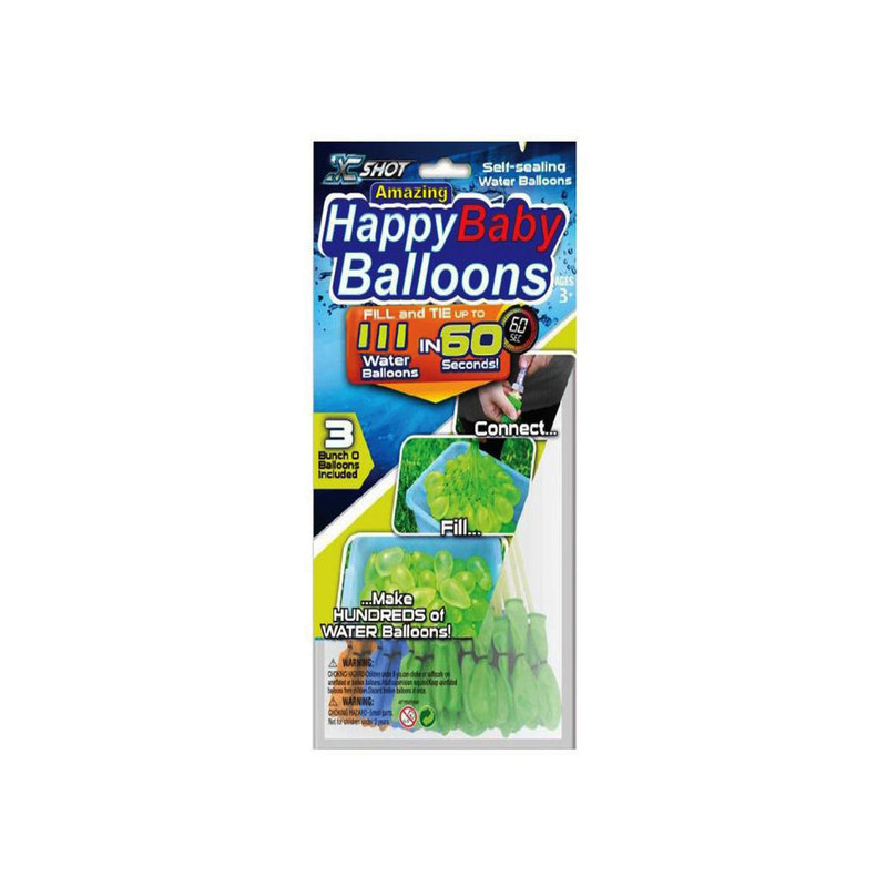 بادکنک آبی مدل happy baby balloons مجموعه 111 عددی
