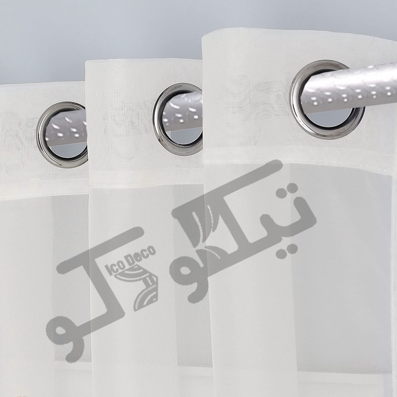 پرده تیکو دکو مدل حریر کلاسیک سایز 160*140 سانتی متر مجموعه دو عددی