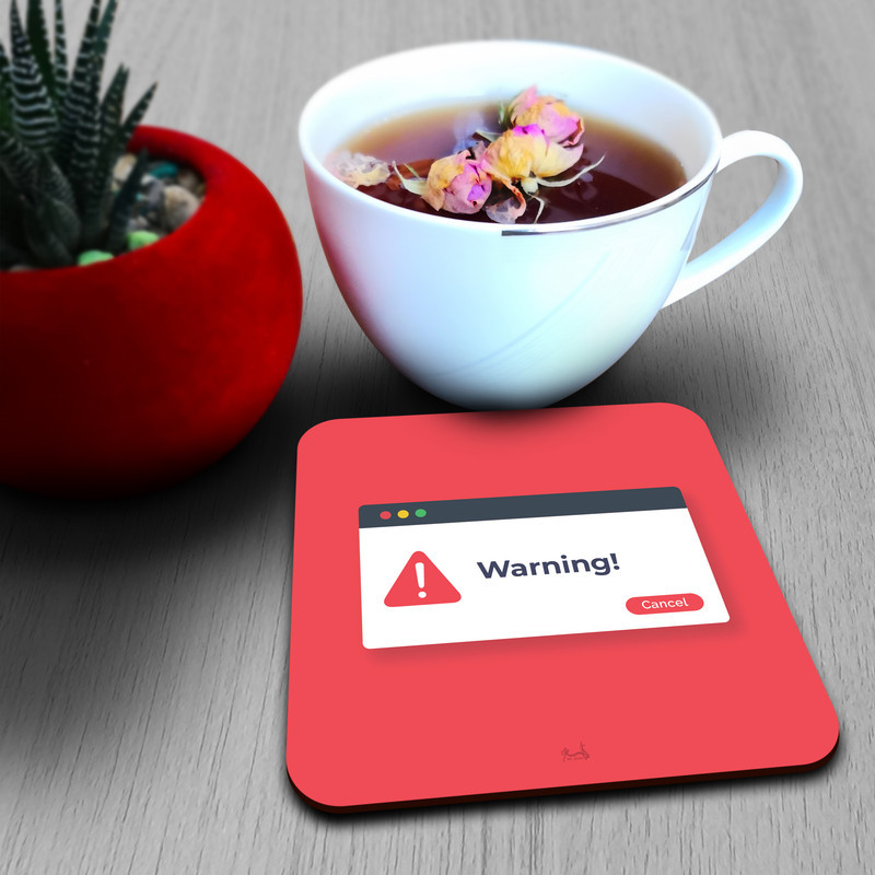 زیر لیوانی لوکسینو مدل Warning کد 106