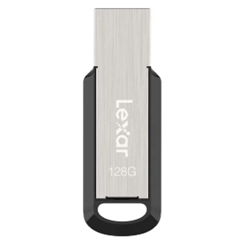 فلش مموری لکسار مدل M400 ظرفیت 128 گیگابایت رابط USB 3.0 مقاوم در برابر ضربه و سازگار با سیستم‌های PC و Mac