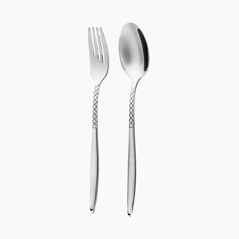 سرویس قاشق، چنگال و کارد استیل 146 پارچه 30 نفره کابان مدل 166