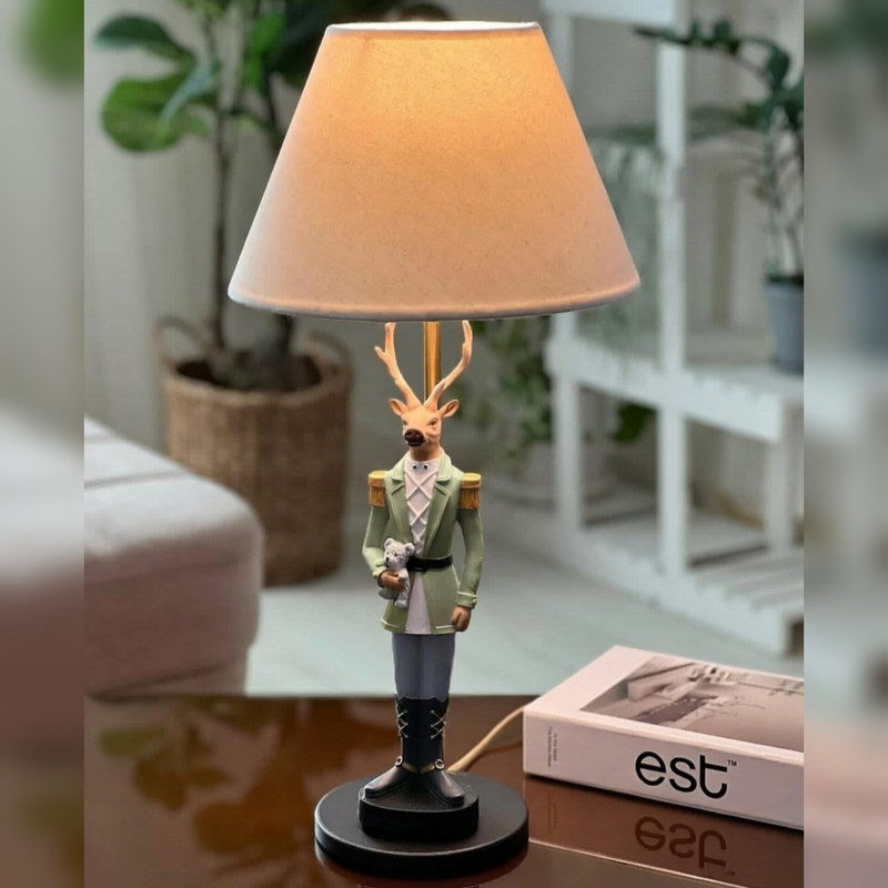 آباژور رومیزی مدل گوزن تدی