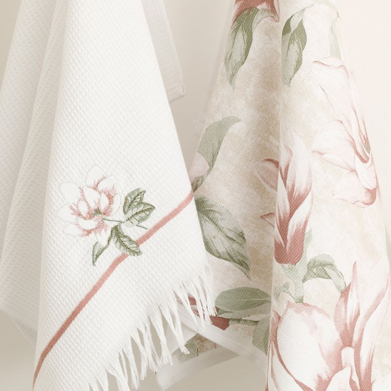 دستمال آشپزخانه انگلیش هوم مدل Magnolia بسته 2 عددی