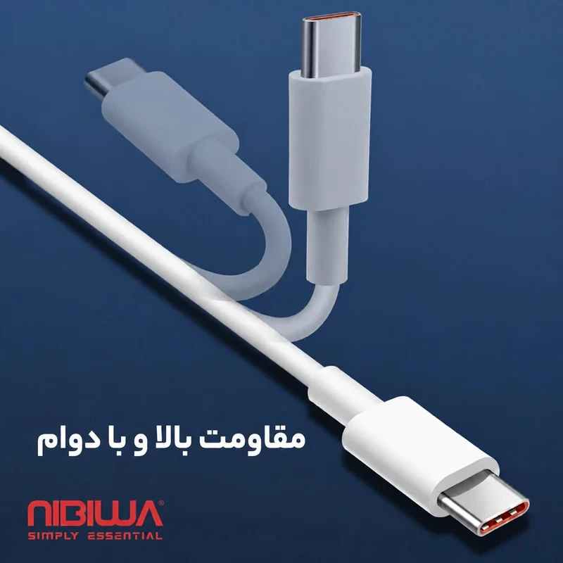 کابل تبدیل USB به USB-C نیبیوا مدل SuperVooc-SuperDart-Realm طول 1 متر