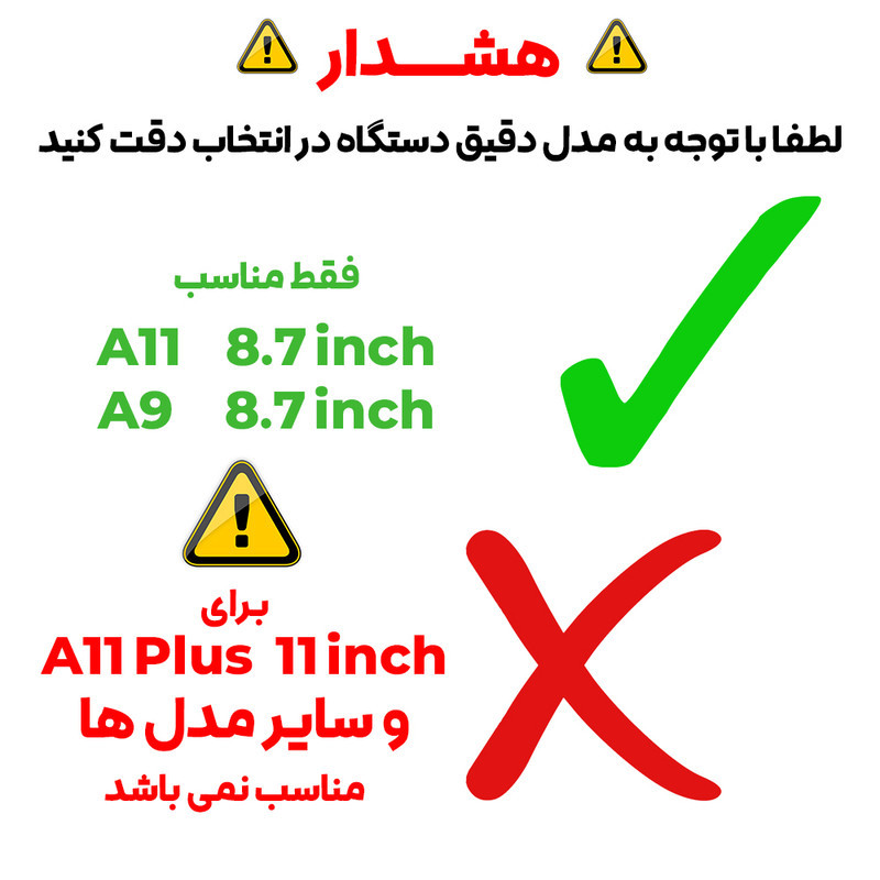 محافظ صفحه نمایش شیشه ای بادیگارد مدل TabG مناسب برای تبلت سامسونگ Galaxy A11 8.7 inch