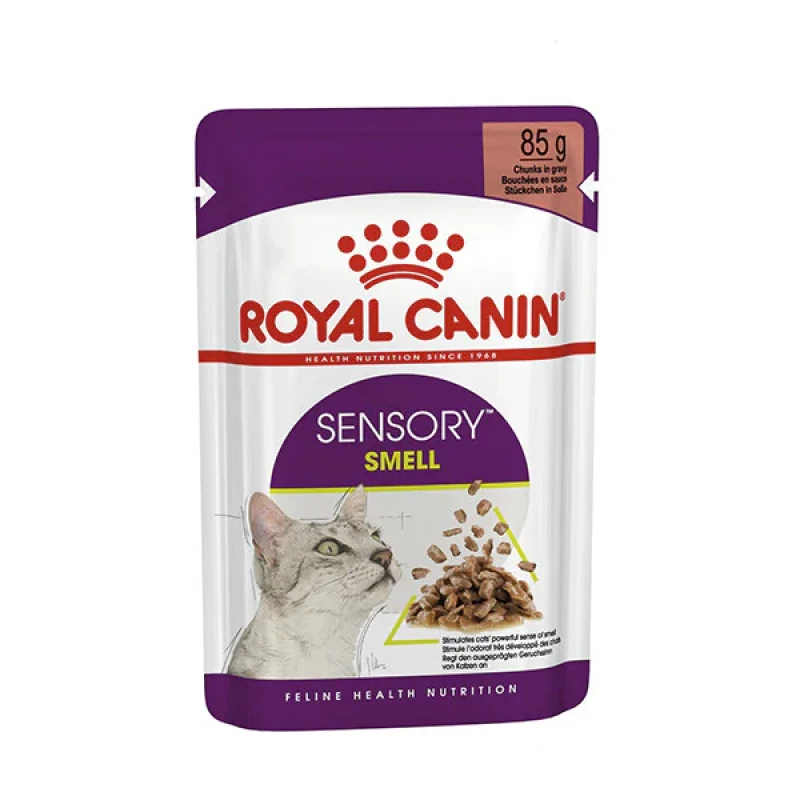 پوچ گربه رویال کنین مدل Sensory Smell مناسب گربه حساس به بو وزن 85 گرم
