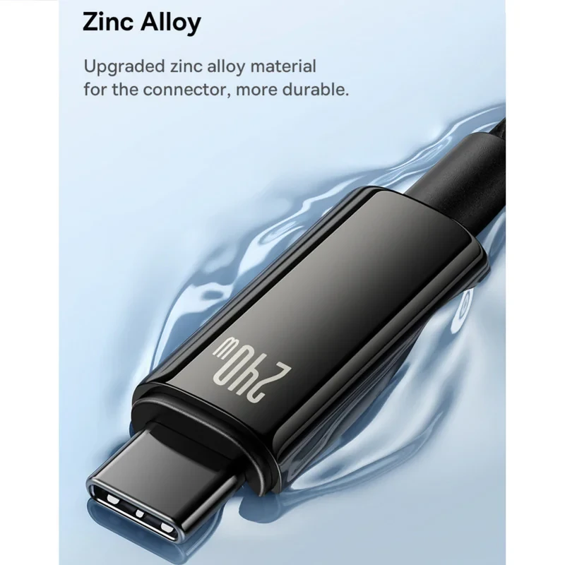 کابل تبدیل USB-C باسئوس مدل (TUNGSTEN GOLD (240W طول 3 متر