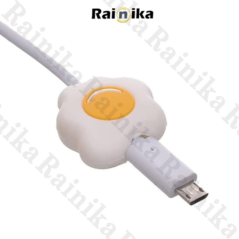 محافظ کابل شارژ و هندزفری رینیکا مدل Egg KK 03 مجموعه 3 عددی