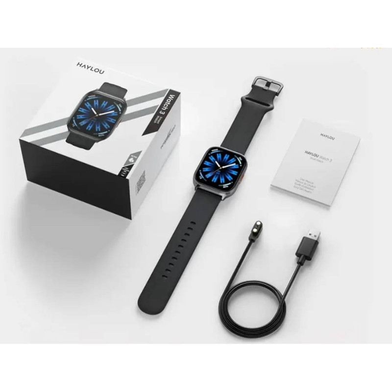 ساعت هوشمند 49 میلی‌متری هایلو مدل Watch 3 با بند سیلیکونی