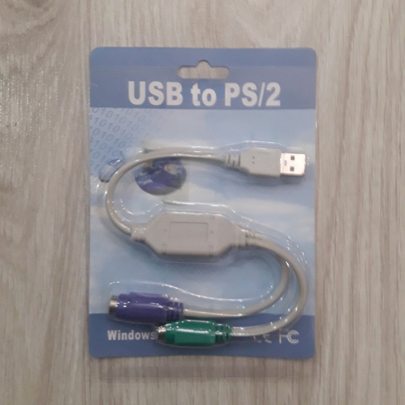 کابل تبدیل ps2 به USB مدل PS2_PLUS  طول 0.3 متر