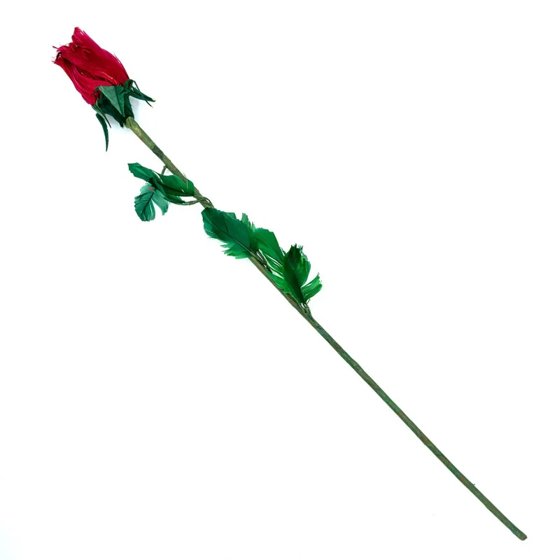 گل مصنوعی مدل رز طرح Feather Rose بسته 24 عددی