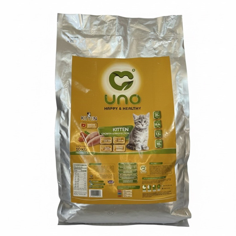 غذا خشک گربه نابالغ اونو مدل Kitten طعم مرغ و هویج وزن 10000 گرم