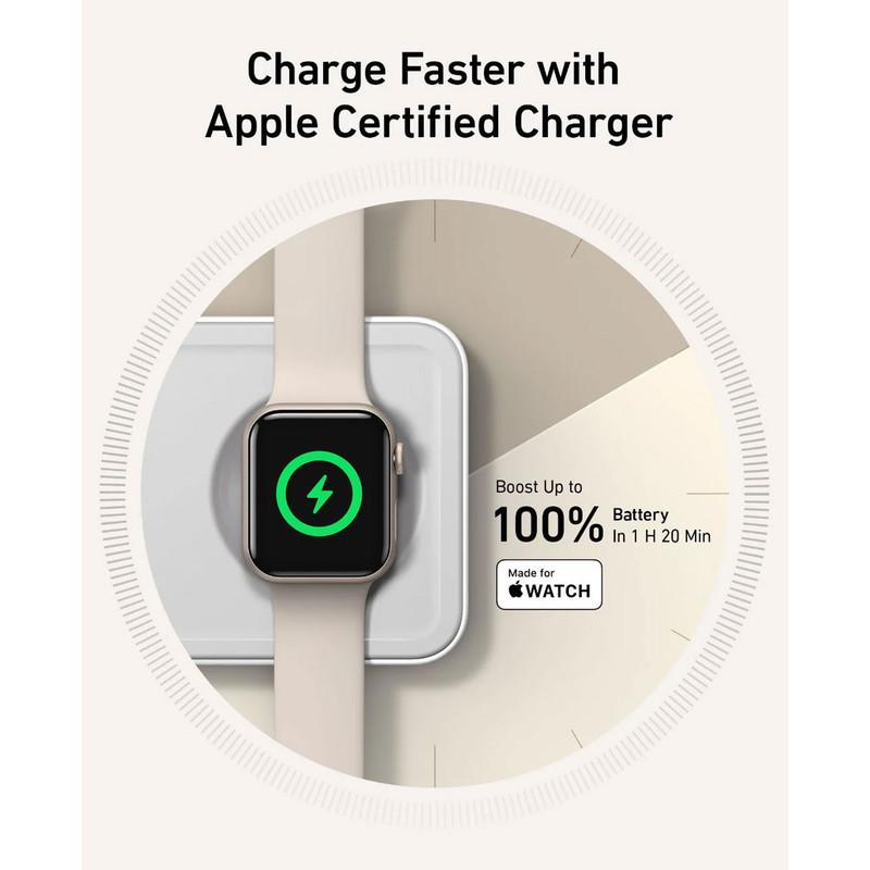 شارژر رومیزی انکر مدل MagGo Wireless Charging به همراه شارژر دیواری 40 وات انکر و کابل USB-C به طول 1.5 متر