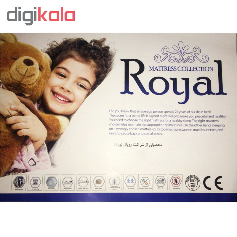 تشک رویال مدل آسوده M03 یک نفره سایز 200 × 90 سانتی‌ متر