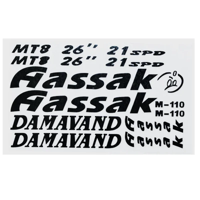 استیکر دوچرخه مدل aassak