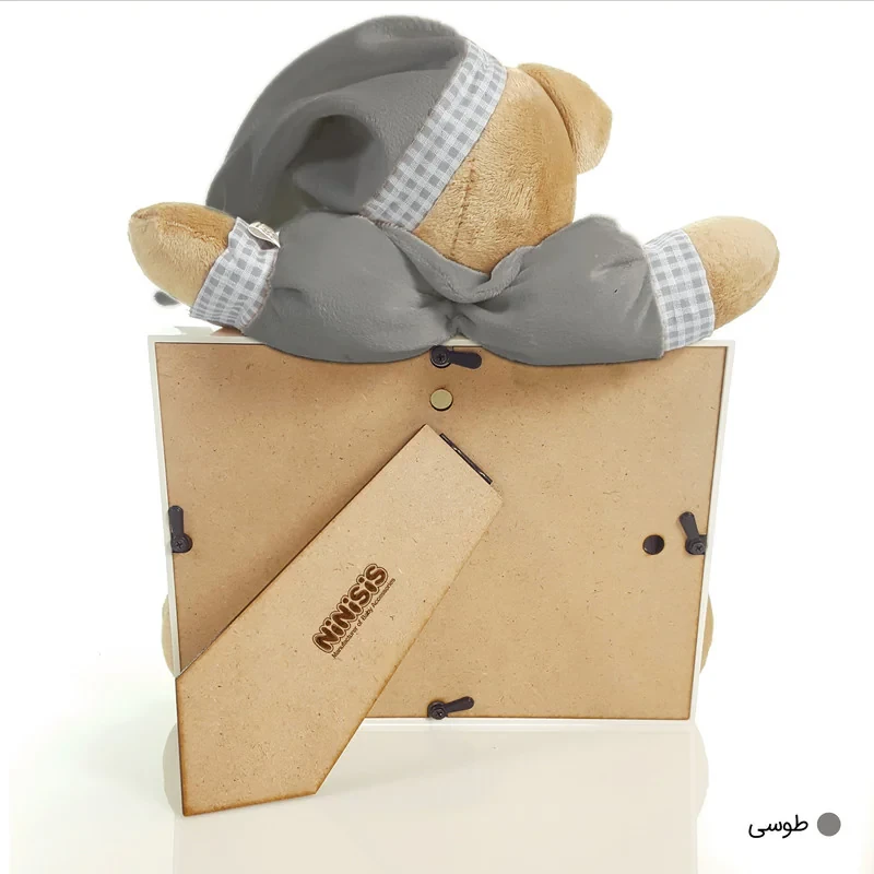 قاب عکس کودک نی نی سیس مدل خرس نانان کد GH-N-Gry13x18