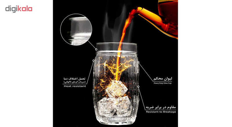 لیوان مدل HEND-1215 بسته 2 عددی