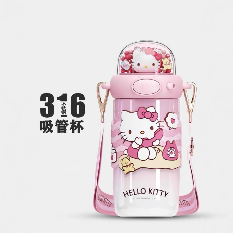 قمقمه کودک مدل HELLO KITTY گنجایش 0.58 لیتر