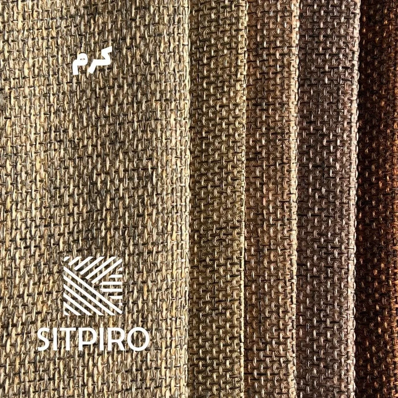 پرده نوین پرده خورشید مدل کتان ملانژ NR117 سایز 180x140 سانتی‌متر