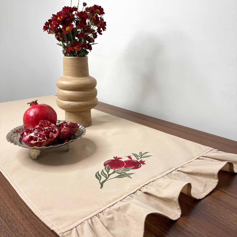 رانر مدل پیچک انار سایز 130x43 سانتی‌متر