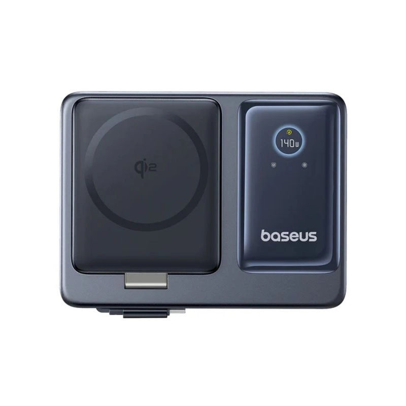 شارژر رومیزی 140 وات پنج پورت بیسوس مدل Nomos Qi2 140W