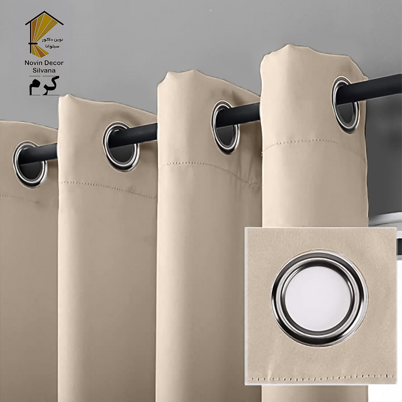 پرده نوین دکور سیلوانا مدل لاکچری 280 سایز 280 × 140 سانتی متر