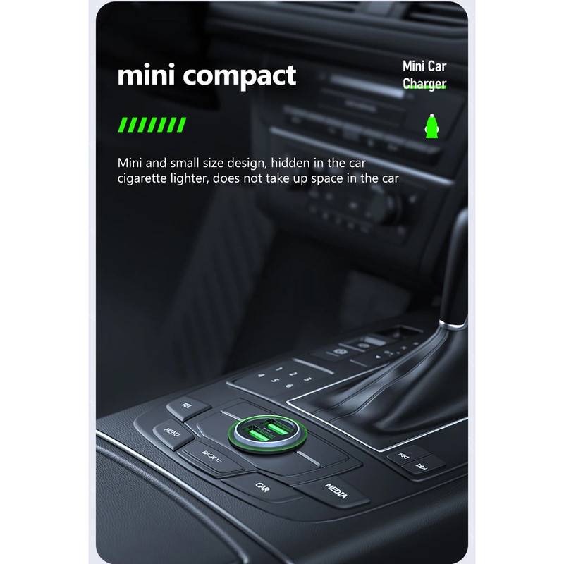 شارژر فندکی 35 وات هارمن مدل QC3USB200