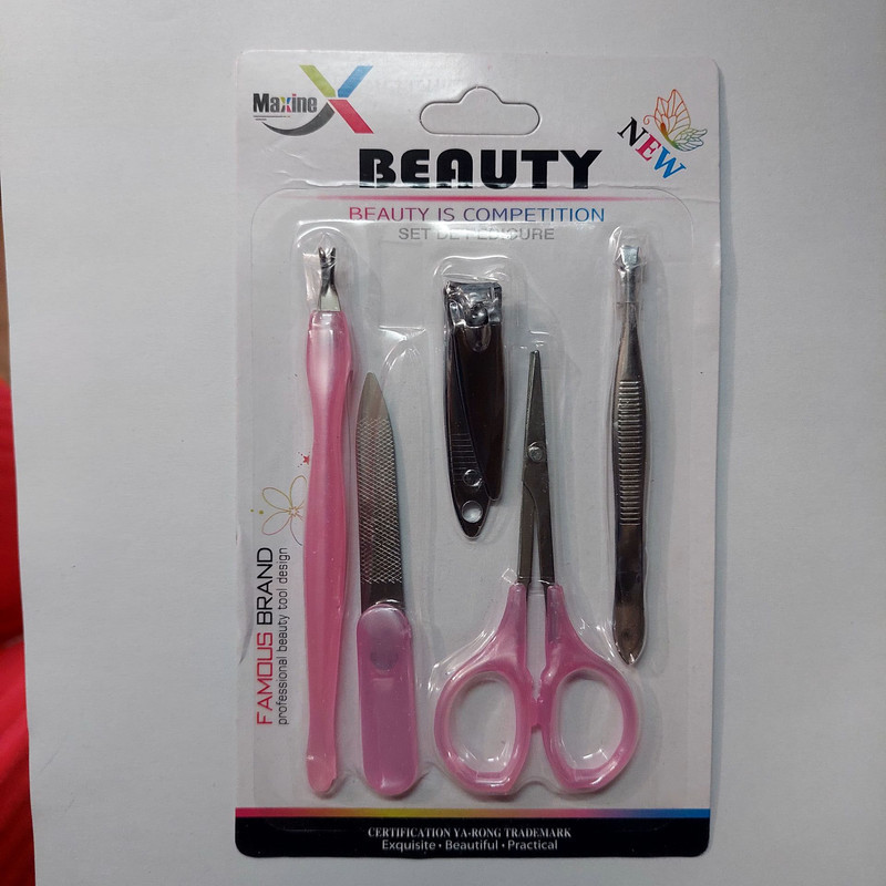 ست مانیکور و پدیکور مدل BEAUTY کد 01 بسته 5 عددی