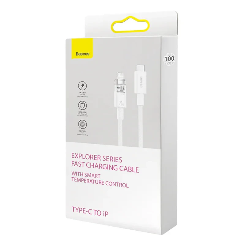 کابل تبدیل USB-C به لایتنینگ باسئوس مدل Baseus Explorer Series CATS010202 طول 1 متر