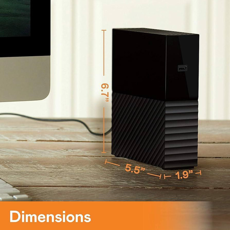 هارد اکسترنال وسترن دیجیتال مدل My Book Desktop ظرفیت 14 ترابایت دارای رابط USB Type-A 3.2